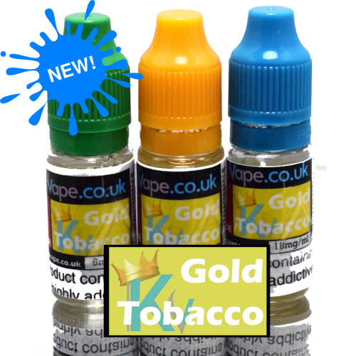 Gold Tobacco10ml TPD Compliant (TPDGoldTobacco) (by www.kingvape.co.uk)